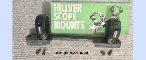 Hillver Parker Hale / Mark X rifle bridge mount includes 1" windage adjustable rings. Quality blued steel mount to suit these classic rifles. phone 0429849007. 