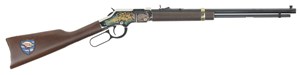 HENRY
H004TT
TRUCKERS TRIBUTE EDITION
22LR
16 SHOT
LEVER ACTION
20 INCH OCTAGONAL BARREL
ENGRAVED WITH GOLD INLAY
CUSTOM STOCK WITH INLAY

NEW $2290