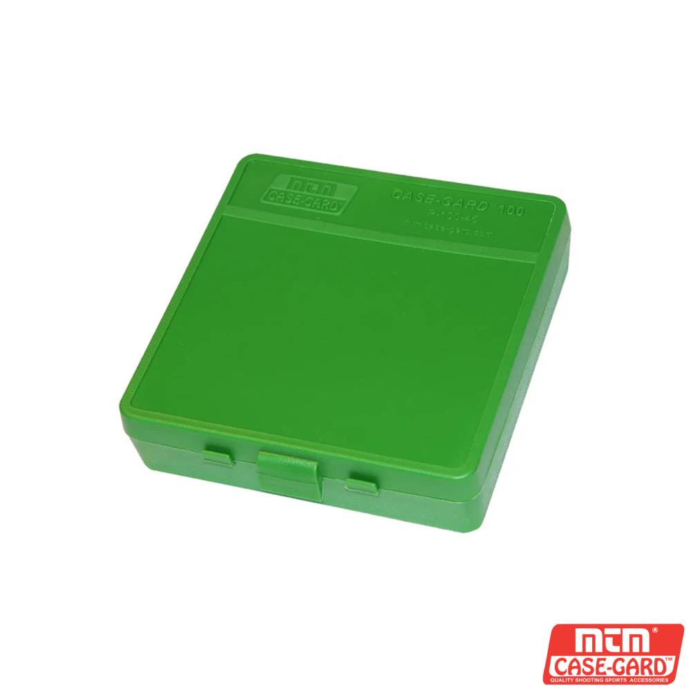MTM 100rnd Pistol Ammo Case Green