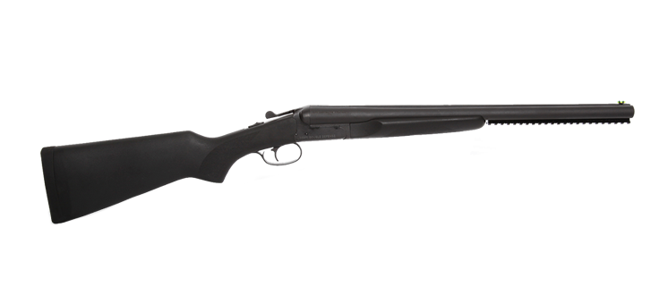 BOITO A681 20" 12GA SxS SINGLE TRIGGER EXTACTOR BLACK WOOD