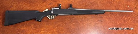 Used Savage 16 Bolt action chambered in 7mm-08. Good condition. Stainless with synthetic stock. Rings inc.