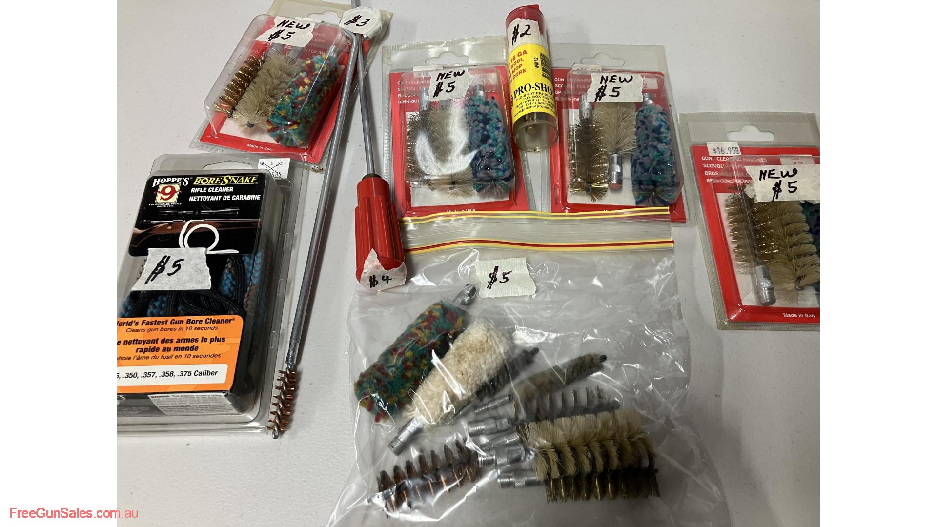 Various cleaning gear, brushes, rods etc Highbury