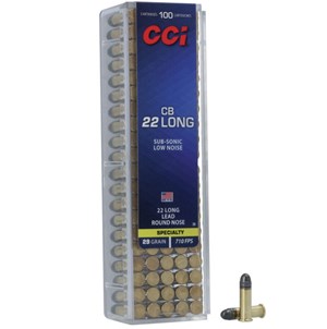 CCI 
C38
CB LONG
22LR, 29GR, LRN
710 FPS

$26.90 /PER 100
$121.05 /PER 500