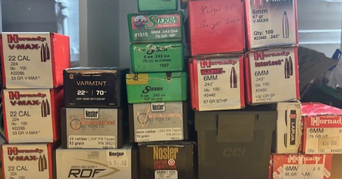Projectiles 20,224,6mm,6.5mm,7mm