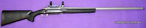 Stock Number 13064. Ruger M77 Mk II Custom 308W. Features 30 inch stainless fluted barrel, Hogue stock and Hillver mounts.
