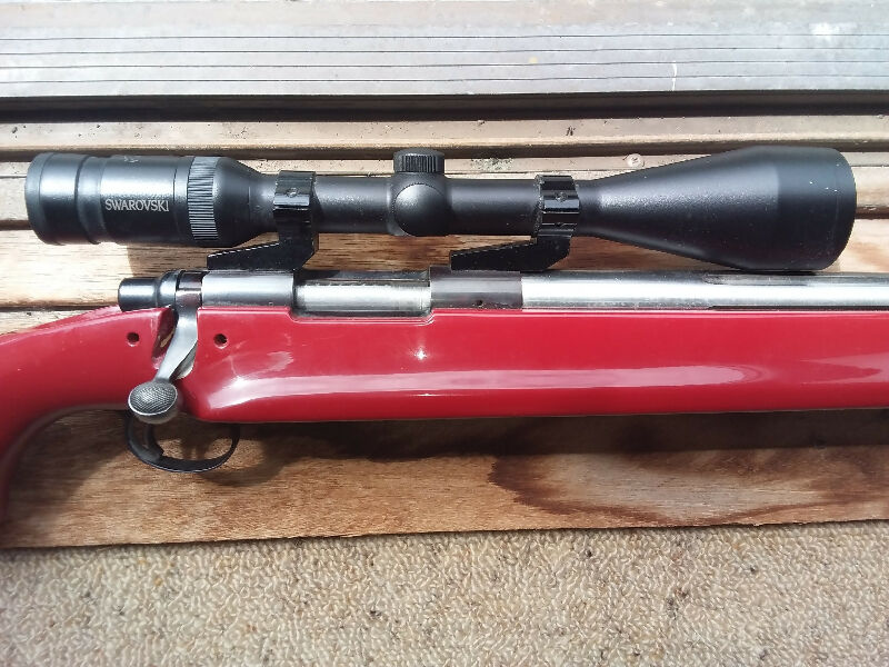 Remington 700 bench rest rifle by PSECO with mounts, 2 oz trigger and .239 coaxial dies. Internal magazine 5 rounds. Plus postage