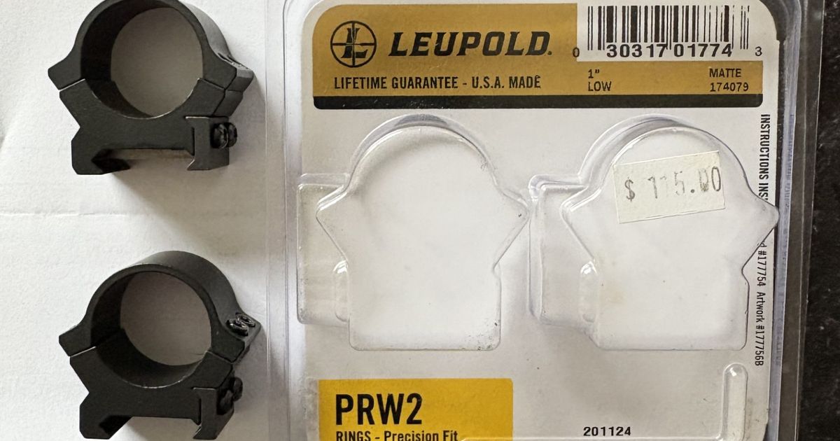 Leupold PRW2 1 inch rings