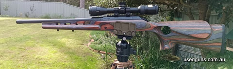 Excellent rifle with new Boyds Thumbhole Stock, threaded barrel, 2 x magazines, Nikon Scope designed for Blackout. This rifle is great in the scrub. Subsonic ro
