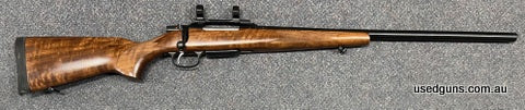 As new CZ 550 Varmint in 308W. Only fired 60 rounds. Factory set trigger. Has 1" CZ factory bridgemount. $65 freight to your dealer Australia wide (WA $75 Perth
