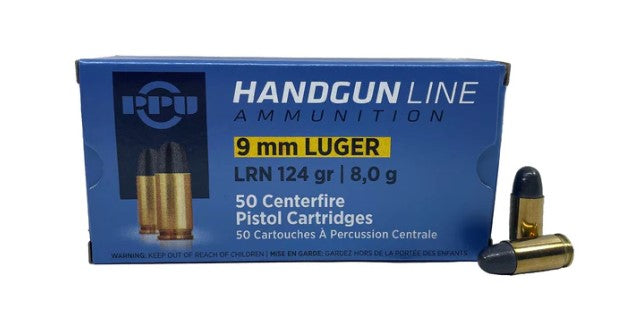 PPU 9mm 124gr LRN 50pk