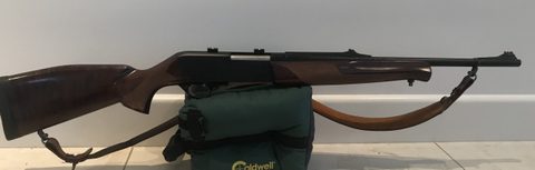 Browning pump gun in hard hitting 300 Win Mag comes with 2 magazines and has been CeraCoated in mat black. Weaver bases for low powered scope or red dot perfect