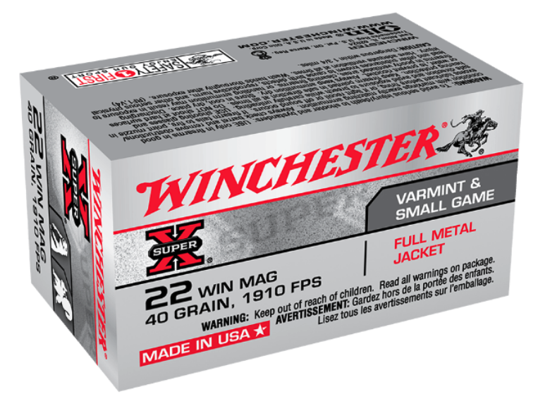Winchester Super X 22WMR 40gr FMJ