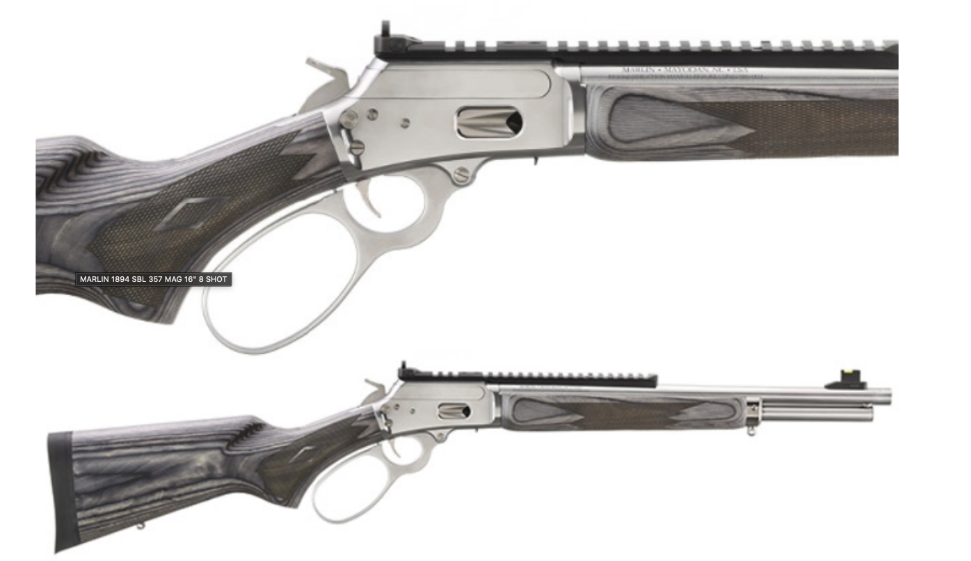 MARLIN 1894 TRAPPER 44 MAG 16″ 8 SHOT