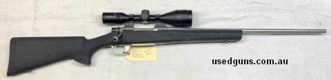 LAST ONE! Howa stainless hunter package, in a Hogue stock with a Nikko Stirling 3-9X50 AO scope. These have been flying out the door, and this is the last one o