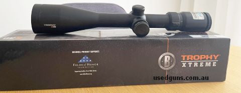 Bushnell scope - 2.5 -15 50mm. Very good scope. Very clear, some ring marks as expected. Postage not included.