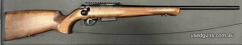 One only, brand new and in stock for immediate delivery. Anschutz 1771D 17 Hornet with German Style walnut stock and 23" Barrel. Comes with picatinny rail for s