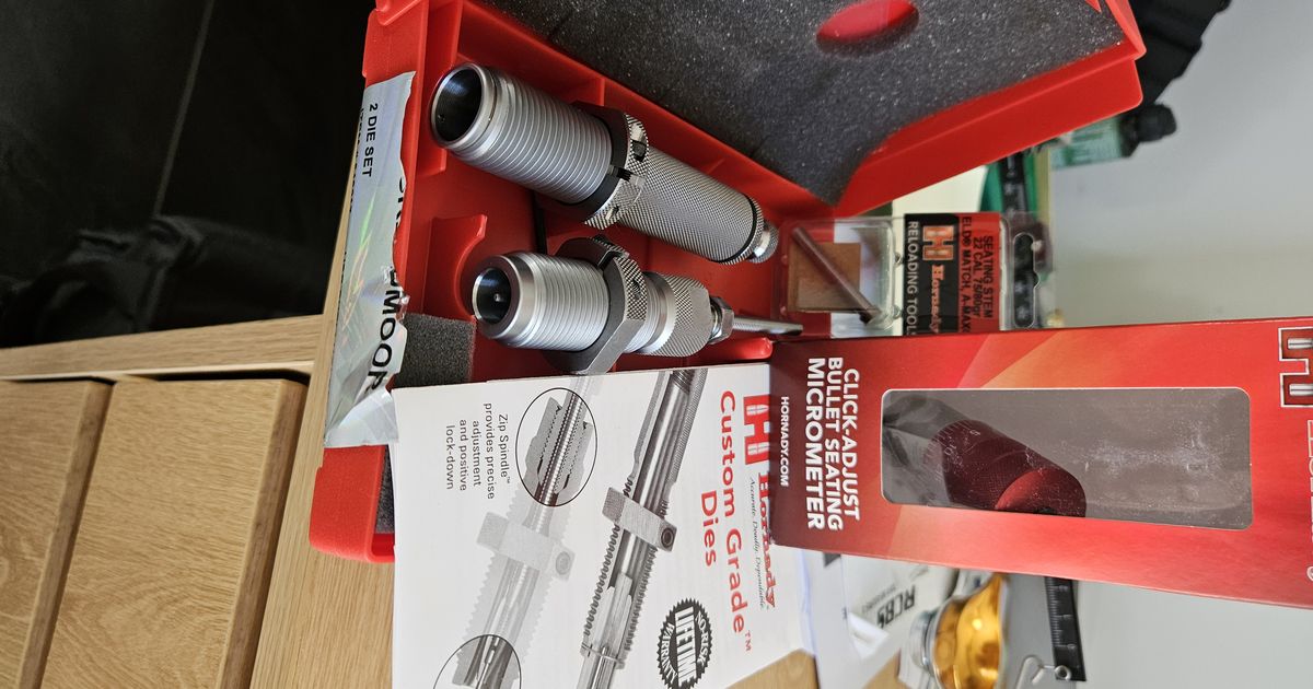 22 Creedmoor Custom Die Set with Micrometer