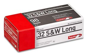 AGUILA
1E322340
32 S&W, 98GR, LEAD RN
AMMUNITION

$36.50 /PER 50
$310.25 /PER 500