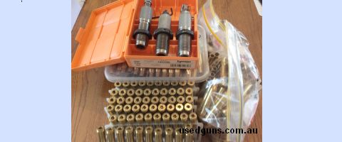 Lyman seating & f/l dies & Simplex neck die, the f/l die needs a decaping rod . 105 Norma cases unfired. 61 Norma l x fired 100 1x fired mixed cases Can post if