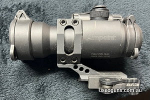 Aimpoint Patriot Rifle Optic in very good condition. Comes in QD American Defense mount. 2MOA red dot. Flip Covers. Lifetime warranty. $15 post Australia Wide.