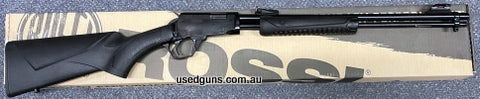 REduced to clear. Below wholesale. Rossi Gallery Gun Pump action in 22 WMR. Synthetic stock. 20" barrel. 12 Round tube magazine. $65 freight to your dealer Aust