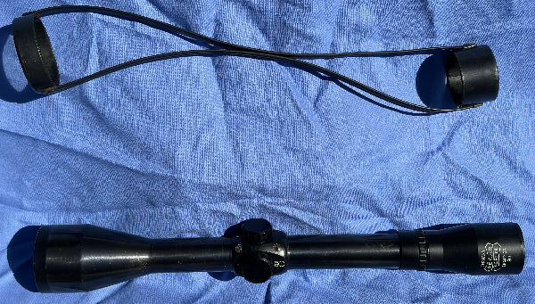 Pecar Champion in 8x45 , 1‚Äù steel tube duplex type reticle. Champions are image moving i.e. reticle is always centered. Light exterior marks lenses perfect , 