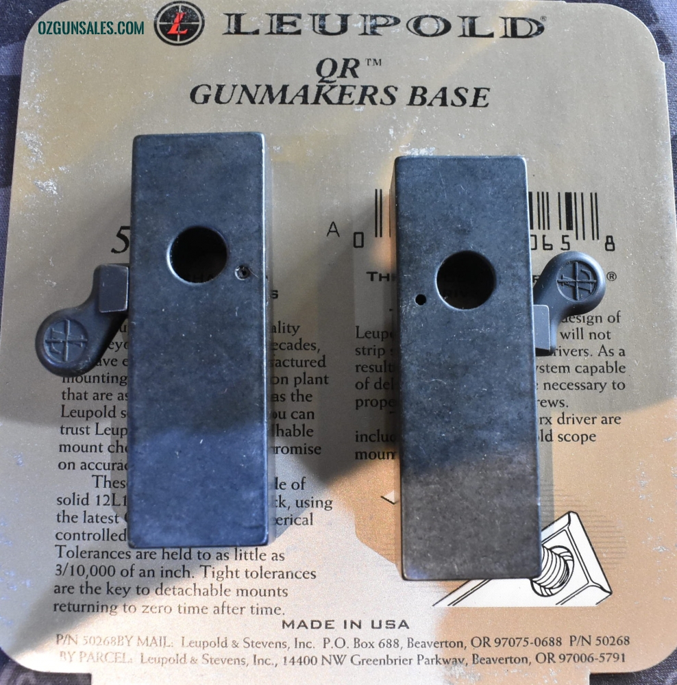 LEUPOLD QR STEEL QUICK RELEASE BASES (GUNMAKERS)