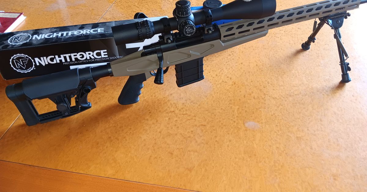 Howa 1500 chassis 308W with Nightforce nxs 5.5 - 22 x 56 mrad scope