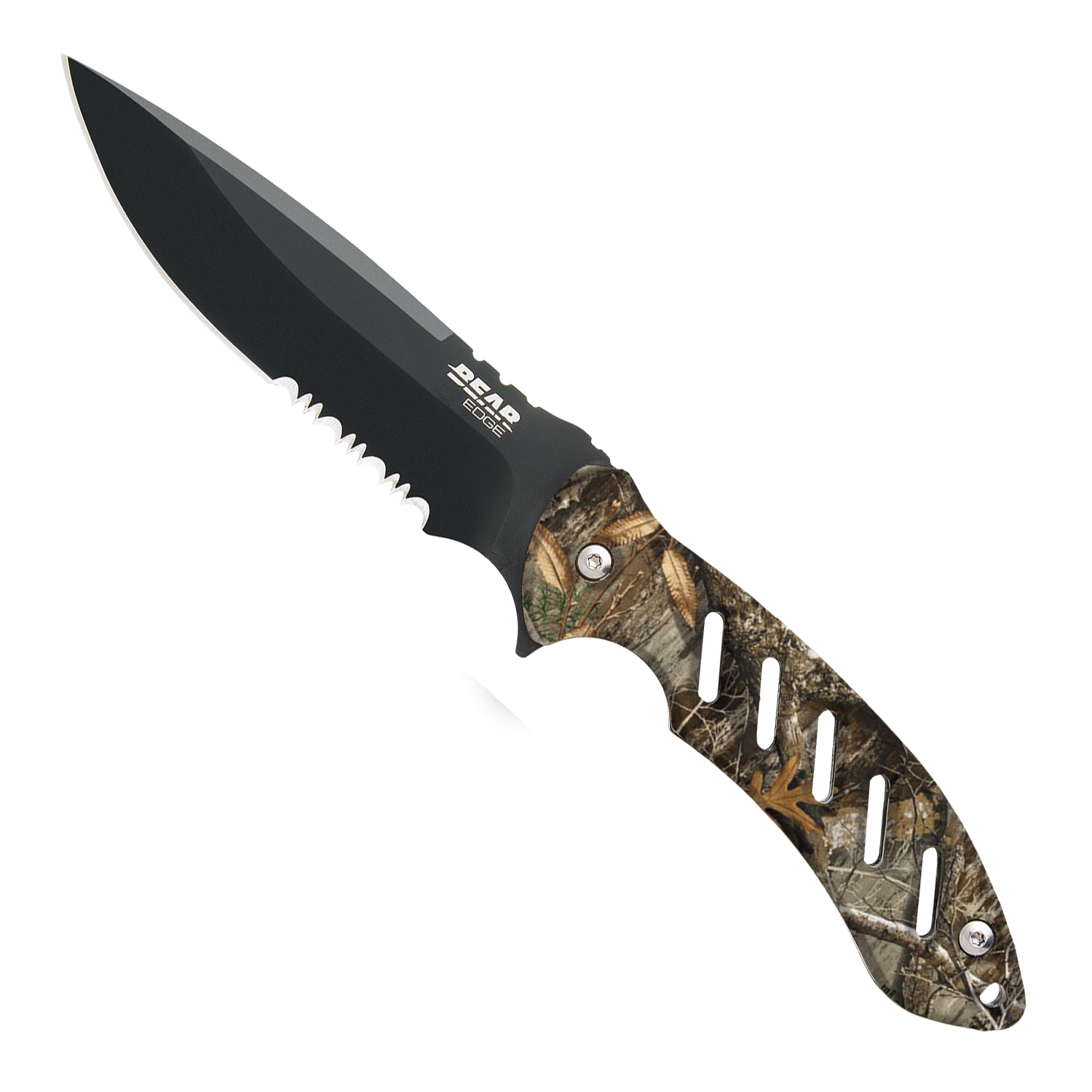 BEAR & SON BRISK FIXED BLADE 9-3/4 BLACK / REALTREE