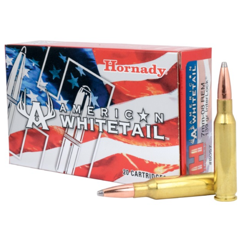 Hornady 7mm-08 Rem 139 gr InterLock SP American Whitetail 20pk