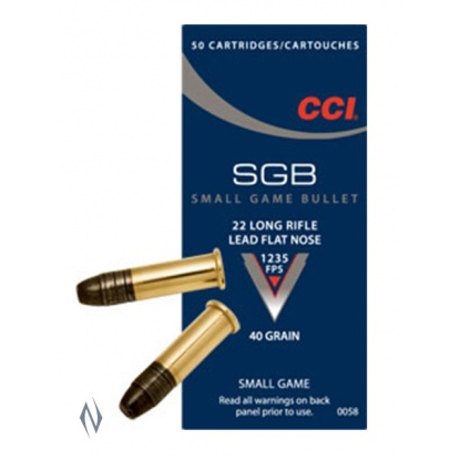 CCI 22LR SGB 40GR LFN 50 PK 1235FPS