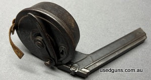Luger snail drum mag in good to very good condition. Appropriate license required. $15 post to your dealer Australia Wide.