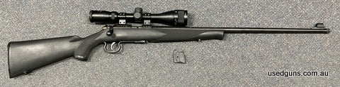 Good condition Puma JW15A in 22LR. Great little plinker. Scope is a Nikko Stirling Mountmaster 3-9x40. Clear scope ready to go. Comes with a spare magazine. $65