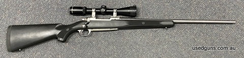 Very good condition Ruger 77 Mk II Stainless. All weather setup! Excellent barrel. Clear scope. Ready to rock and roll. $65 freight to your dealer Australia Wid
