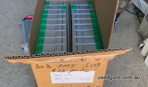 Here I have 1200 rounds in 400 round bricks of new old stock s&b factory ammo. This was sold by Highland Sports to Jansa Firearms in the late 1990s. Still has t