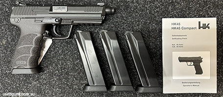 Shop Demo with 2 extra mags totaling 4.Presents as new with full factory warranty, in case with all papers. (HIGH CALIBER PISTOL, COLLECTORS, SECURITY AND HIGH 