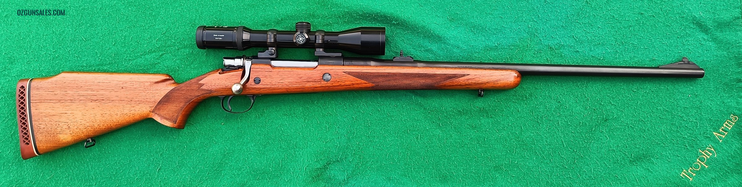 Browning 98 safari 10.75 x 68mm with 1.5-6 Kahles