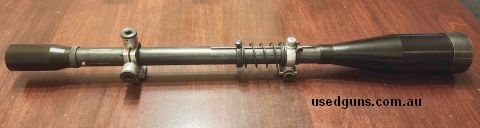 Vintage J Unertl fixed 20 power telescopic sight. 55mm objective lens, standard crosshair. Overall in good condition. Buyer to pay for shipping. Text messages p
