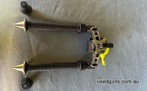 Atlas 5h bipod with spike feet