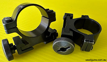 Vintage Sako 1 inch rings.( Medium) G/VG. Price plus $15 tracked postage