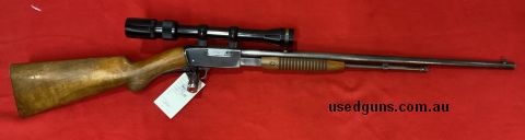 Hi here‚Äö√Ñ√¥s a good little fun gun made by browning its model is trombone.make a great bunny busting rifle or just enjoy at the range or around the camp fire