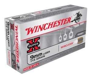 WINCHESTER
WC91
WIN CLEAN
9MM, 115GR, BEB
AMMUNITION

SPECIAL
$32.90 /PER 50
$295 /PER 500