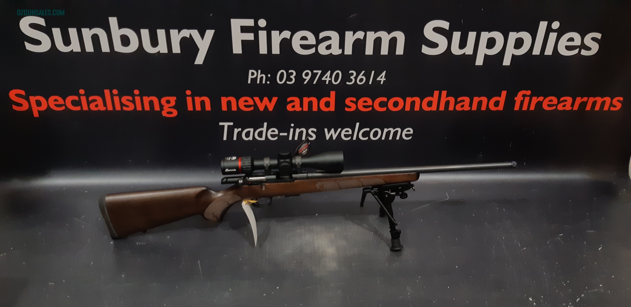 CZ 457 22LR TB 5rnd + Burris scope Package A-440
