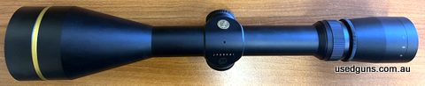Leupold VX3 4.5-14x50. Boone and Crockett club with varmint hunters reticle. 25mm tube + is in excellent condition. Has a lifetime warranty.