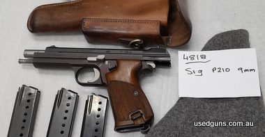 Excellent condition Swiss P210 collectors pistol. This firearm has not been used in competition shooting. It has only been fired a number of times and stored. T