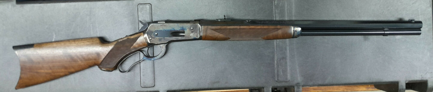Winchester 1886 deluxe 45-70, colour case hardened finish. Made in Japan by Miroku. New in box.