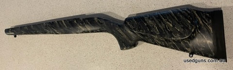 McMillan stock for Sako 85 L action (7mmRM, 300 Win Mag, 338 Win Mag, 375 H&H). Barrel profile standard Sako hunter. Used once, in as new condition. Twin swivel
