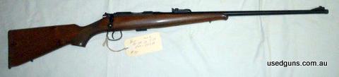 bore and bluing excellent. Microgroove barrel. Threaded. Small chip out of toe of stock hence price.