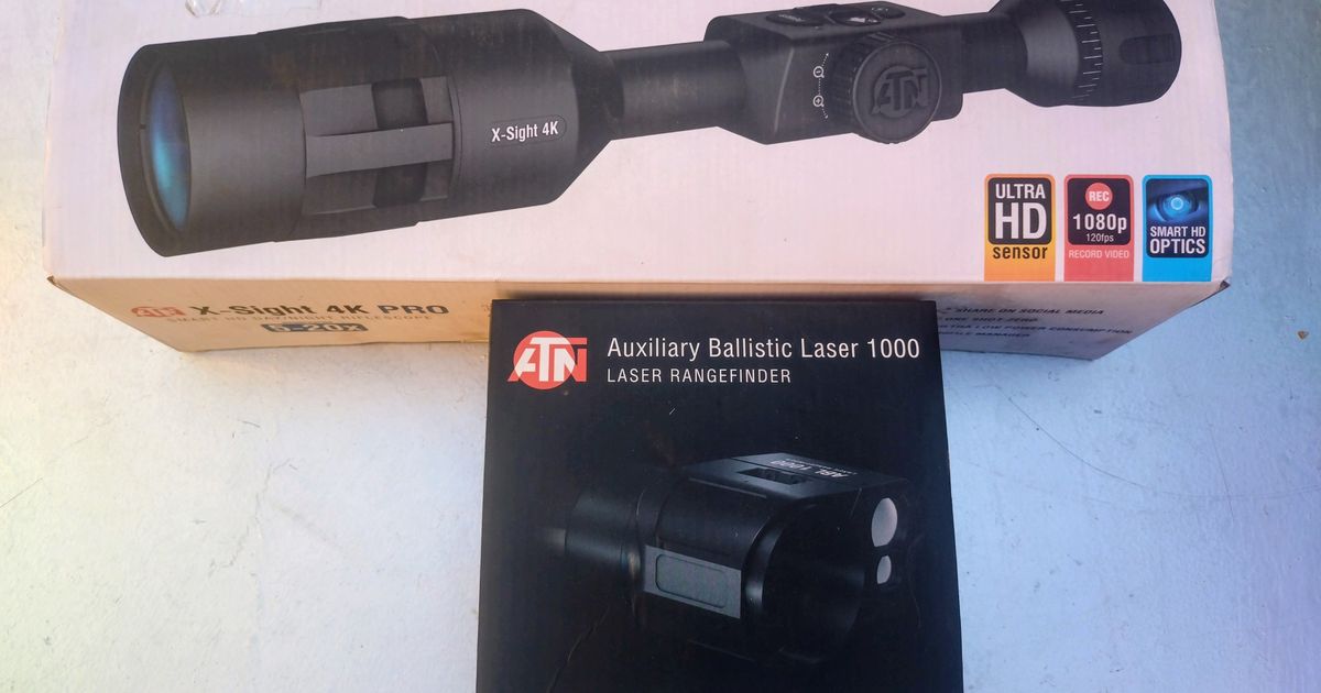 ATN USA X-SIGHT 4K PRO 5-20X DAY/NIGHT SCOPE WITH BALLISTIC CALCULATOR RETICLE ADJUSTER
