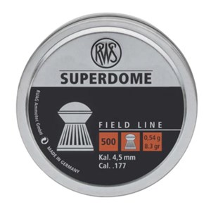 RWS
2136791
SUPER DOME
177CAL, 8.3GR
AIR RIFLE PELLETS

$18.95 /PER 500
$170.55 /PER 5000